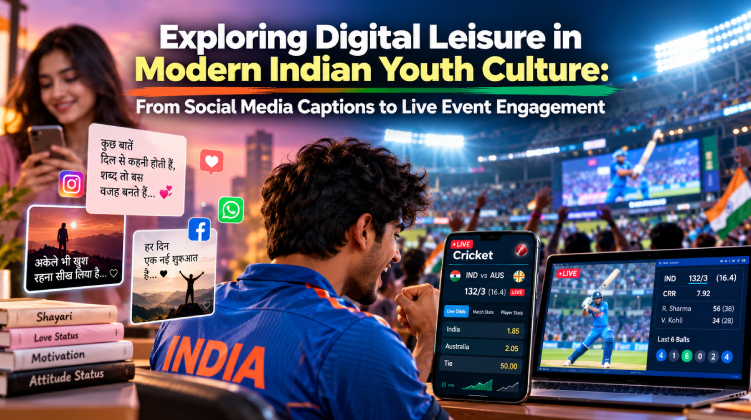 Exploring Digital Leisure in Modern Indian Youth Culture: From Social Media Captions to Live Event Engagement