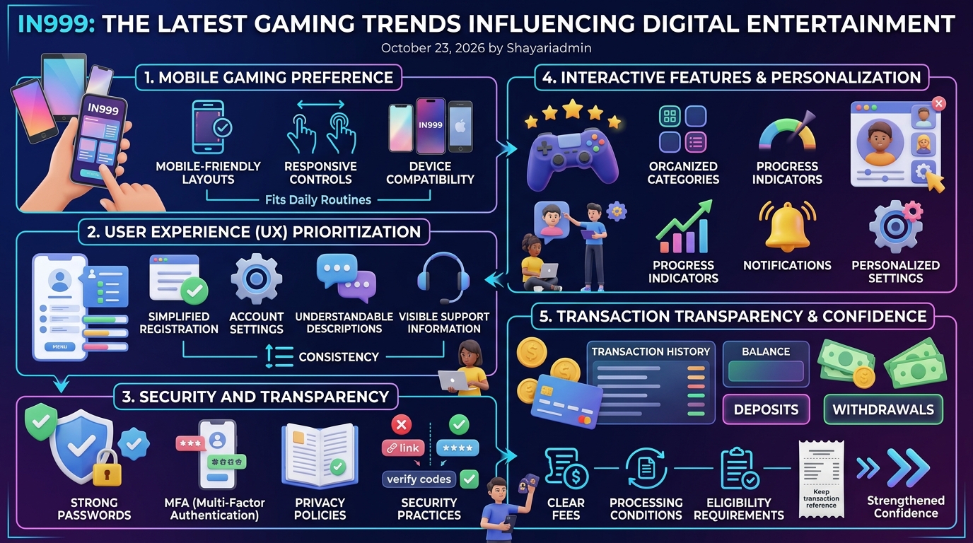 In999: The Latest Gaming Trends Influencing Digital Entertainment